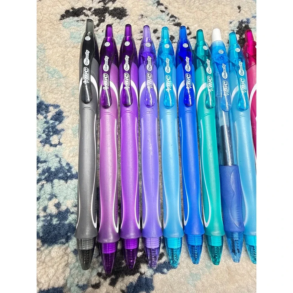 BIC Gel-ocity and Atlantis Retractable Pens Bundle 15ct Multi Color 0.7mm Medium
